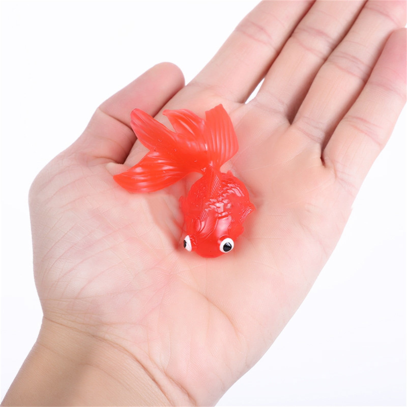  Plastic Vinyl Goldfish - 144 Pcs, 2 Inches Long Gold