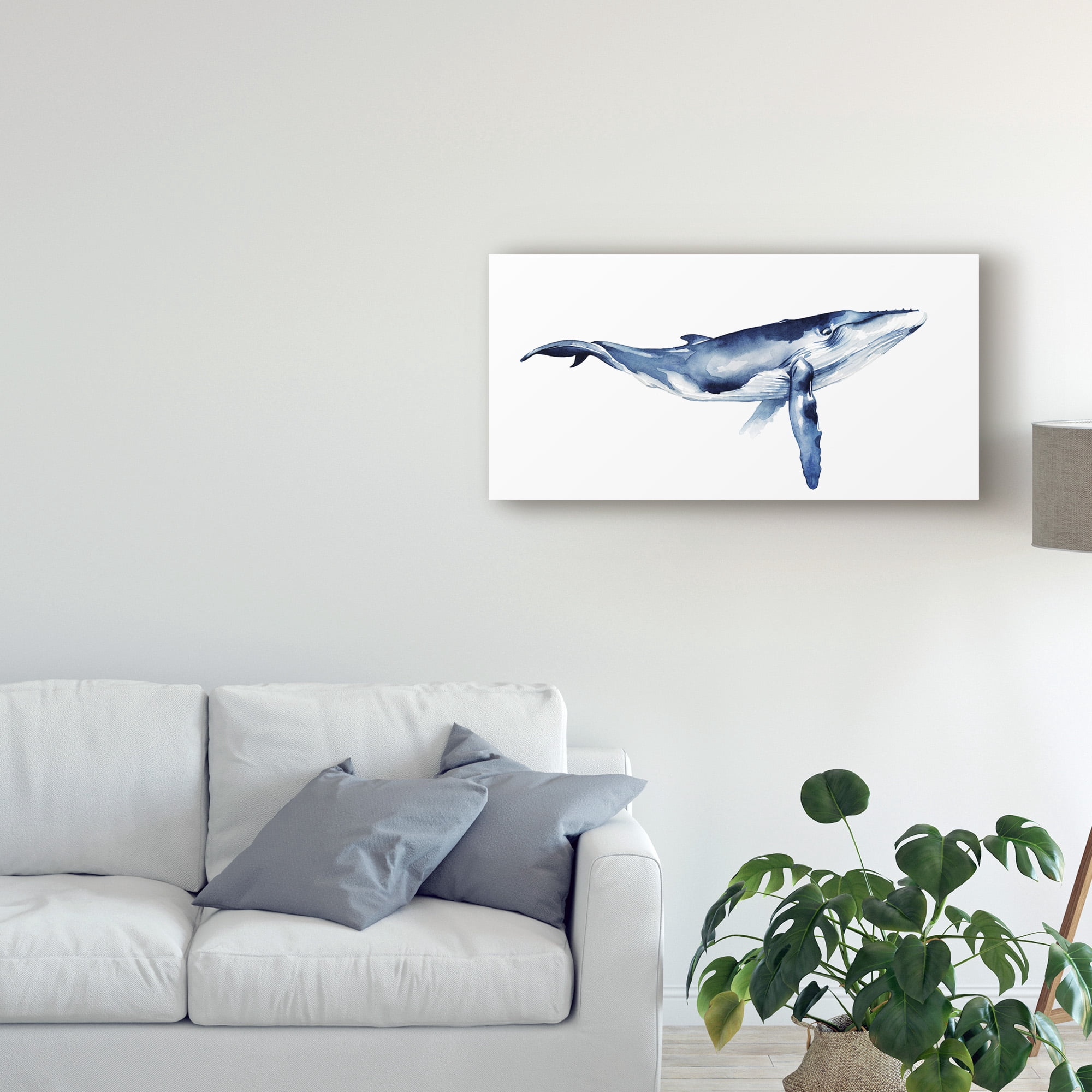 Trademark Fine Art 'Whale Portrait I' Canvas Art by Grace Popp