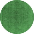 thumbnail image 1 of Ahgly Company Indoor Round Oriental Emerald Green Industrial Area Rugs, 3' Round, 1 of 4