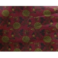 thumbnail image 4 of oneOone Georgette Viscose Fabric Leaves & Floral Block Fabric Prints By Yard 42 Inch Wide, 4 of 4