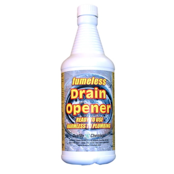 Fumeless Drain Opener - Professional Strength - Fast Acting - 12 quart case