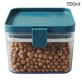 thumbnail image 1 of Inteprter Contenedor de almacenamiento de alimentos de 500/1000/1600ML, refrigerador de cocina de plástico, caja de fideos, tanque de Organizadores de utensilios de cocina Azul S, 1 of 6