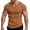 Orange, variant on Men's Slim Fit V-Neck T Shirt Short Sleeve Casual Summer Tee Stretchy Comfortable Athletic Muscle Shirt for Daily Wear