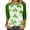 Green, variant on Aofany St Patricks Day Tops for Women 3/4 Sleeve Crewneck Shamrock Shirts Casual Trendy Festival Holiday Tunic Tee Tops