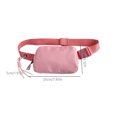 thumbnail image 3 of Bolsa Riñonera para mujer bandolera informal portátil sencilla para senderismo al aire libre (rosa) Ehuebsd Para Estrenar, 3 of 7