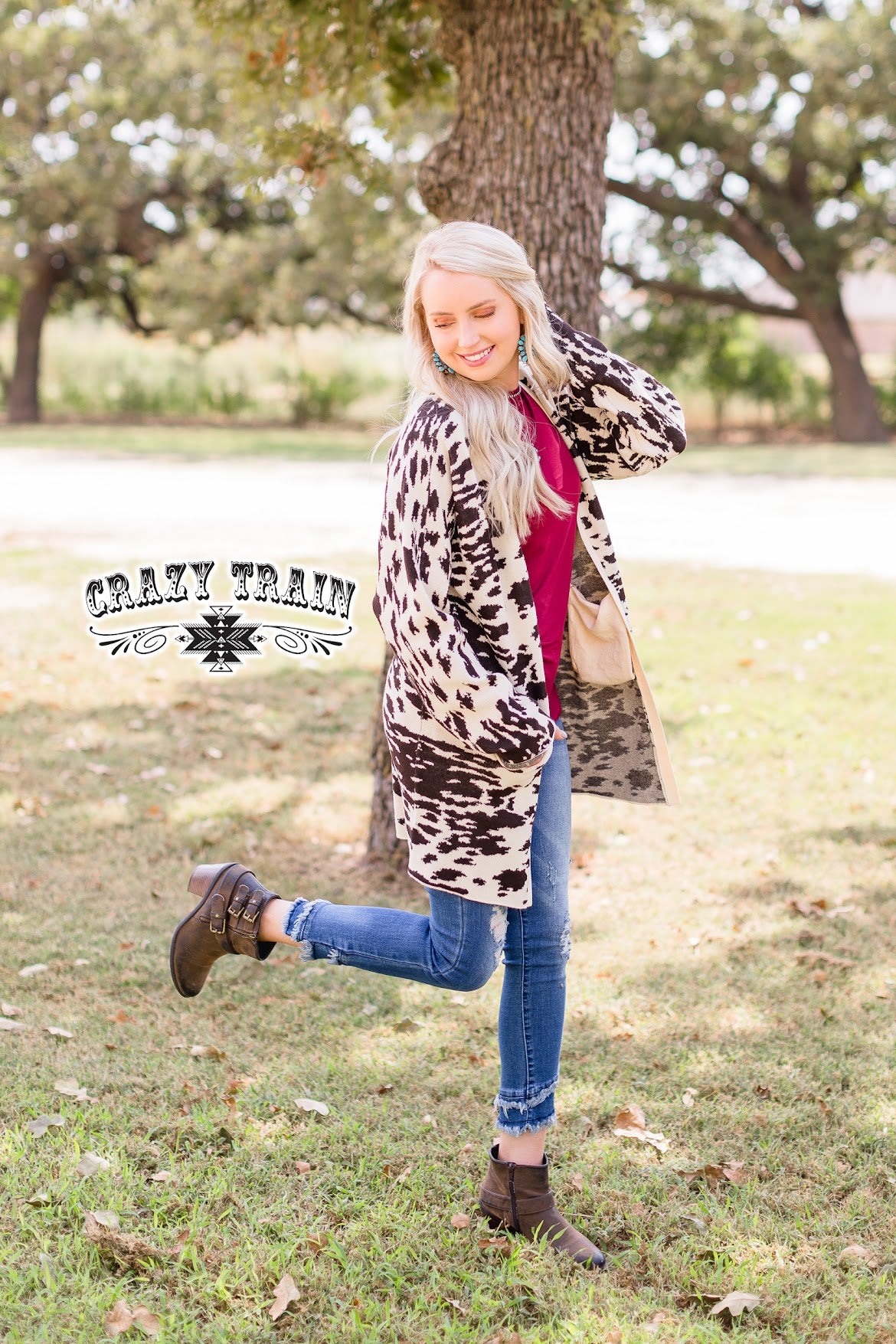Crazy Train Top Hand Cardigan - Walmart.com