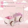 thumbnail image 3 of Gymax 3-in-1 Kids Ride On Push Car Foot-to-Floor Sliding Car for Toddler w/ Rope Pink, 3 of 10