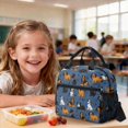 thumbnail image 4 of DISNIMO Backpack with Lunch Box, Set of 3, Cartoon Dachshund Paw Printed 17 Inch School Backpack with Pencil Case, Elementary Middle SchoolBag Bookbag, Back to School Gifts, 4 of 7