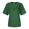 thumbnail image 4 of Women Short Sleeved Shirt Ladies Wear Knit T-Shirt Loose Large Short Sleeved Casual Tees, 4 of 4