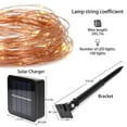 thumbnail image 2 of HAITRAL Solar Powered String Lights LED String Lights 33 ft with 100 LEDs, Outdoor & Indoor Decorative Lights for Christmas Waterproof, 2 of 11