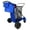 Deluxe Blue, variant on Beach Cart Deluxe Heavy Duty Folding Ocean Utility Large Sand Wheels Holds 4 Folding Chairs Umbrella Holder Removable Storage Bag – Premium Blue Striped Pattern