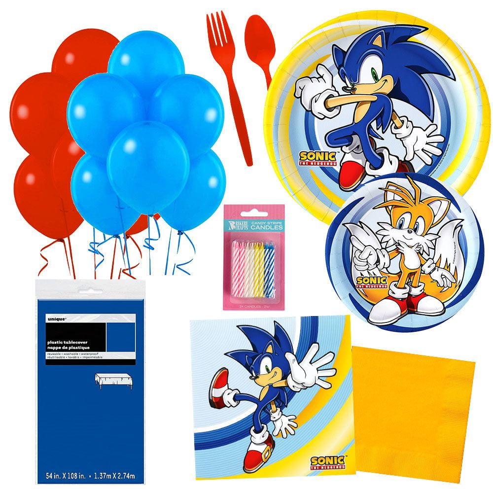 Sonic Party Supplies Kit for 16