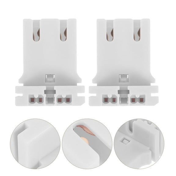 SILENRADAWN 10Pcs Fluorescent Light Holder Replacement Easy Installation for Home and Office Lighting