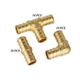 thumbnail image 3 of 30 PCS 1/2" Brass PEX Fittings 10 Each Elbow, TEE, Couple Reducer, 3 of 3