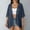 Navy, variant on QSAWXQZ Women's Chiffon Cardigan Open Front 3/4 Sleeve Sheer Lightweight Shrugs Cover up XL
