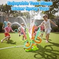 thumbnail image 2 of JoyStone 4-in-1 Turtle Water Sprinkler Toys for Kids, Water Spray Game with Baseball & Ring Toss, Summer Outdoor Toy for Toddlers Boys Girls Gifts, 2 of 7