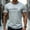 Gray, variant on Mens Ringer Tshirt Casual Heavyweight Summer Crewneck Short Sleeve Graphic Tees Size 3XL White