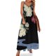thumbnail image 1 of Vestido sin mangas con estampado floral japonés antiguo de crisantemos y agua corriente, vestidos de mujer para verano , vestidos africanos para mujer, 1 of 7