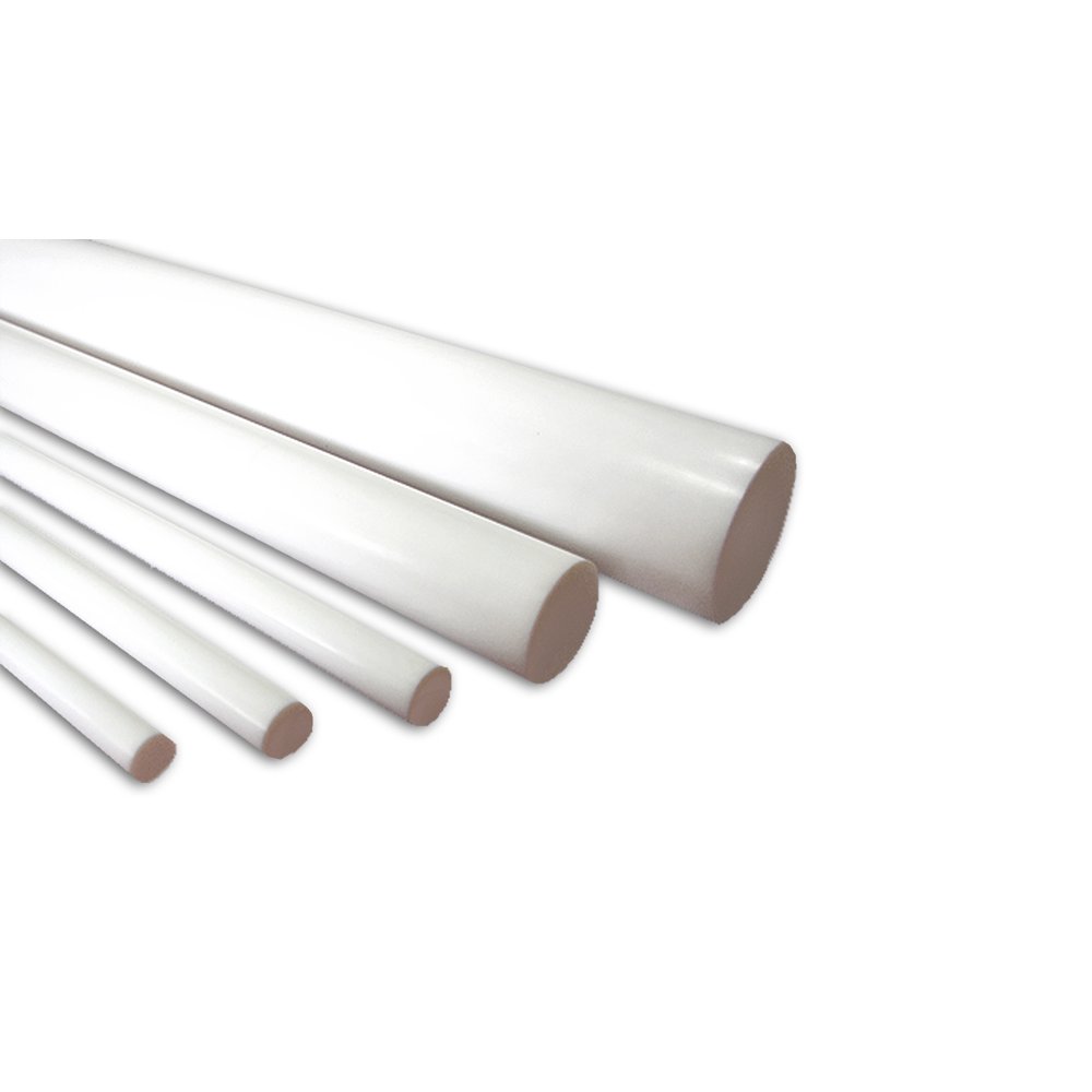 Teflon Round ROD kit, 6 inch lengths Multiple Diameters 1/8", 3/16