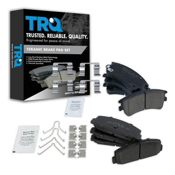 TRQ Ceramic Brake Pads Fits 2003-2005 Mazda 6 BFA20166