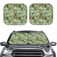 thumbnail image 2 of Wukai Cows And Calves Car Front Windshield Sun Shade,Sun Visor Shield Block Automotive Interior Protector Blocks UV Rays-Large, 2 of 6