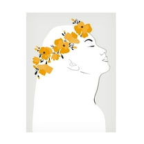 Trademark Fine Art Rosana Laiz Blursbyai Floal Orly portrait Canvas Wall Art