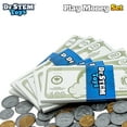 thumbnail image 6 of Dr. STEM: Play Money Set - 400pc Play Bills & Coins, Realistic Fake Currency, Learn Math-Counting-Saving-Financial Responsibility, Carry Case, Kids 3+, 6 of 9