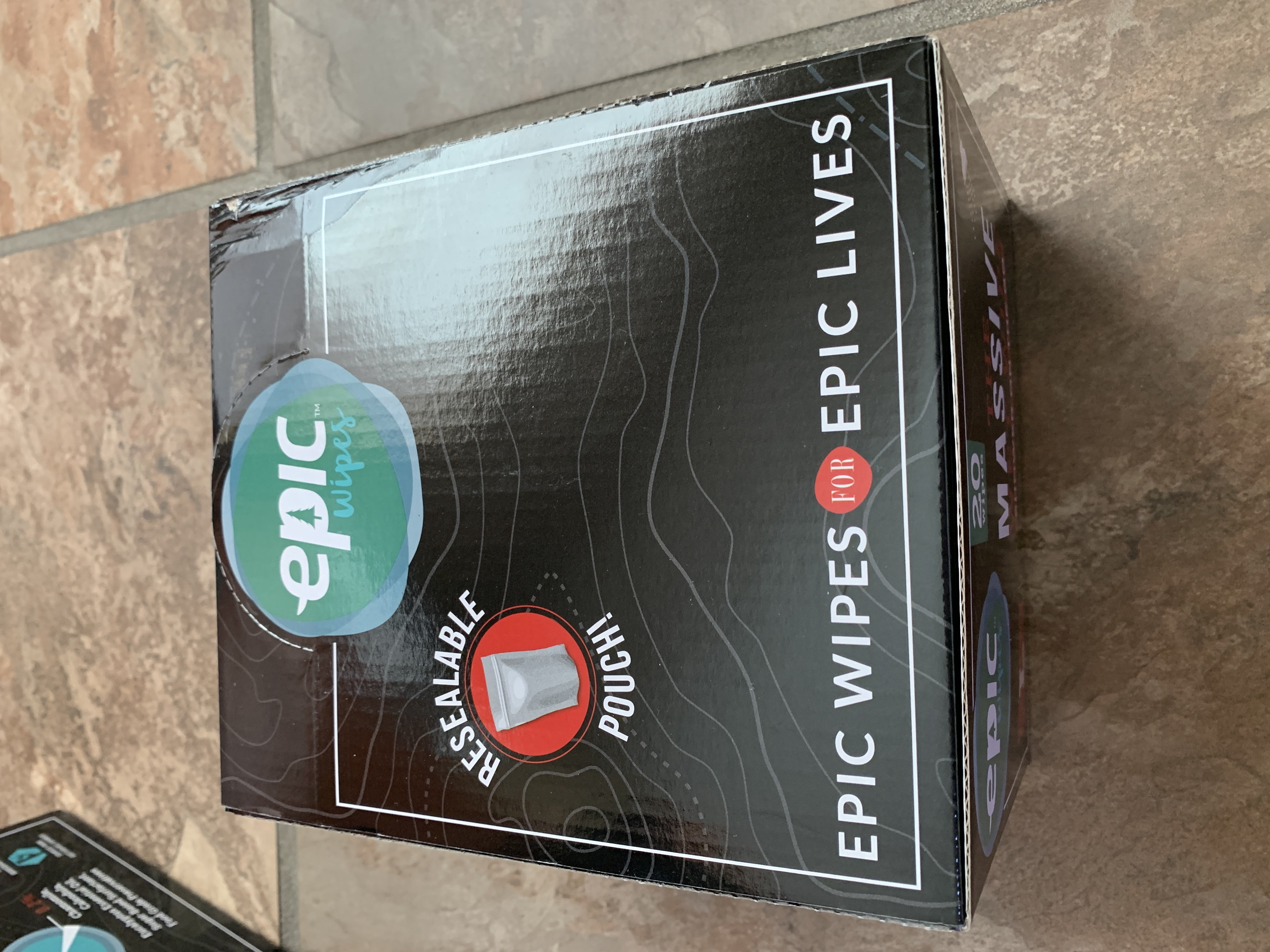 Epic Wipes, 20pack large wet wipes, biodegradable residuefree shower