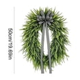 thumbnail image 3 of Wreaths for Front Door, 20" Spring Summer Greenery Boston Fern Leaf for Outdoor Wreath Home Farmhouse Wall Window Decor, 3 of 6