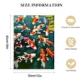 thumbnail image 2 of ONETECH Feng Shui Nine Koi Fish Lucky Landscape Poster Painting on Canvas Wall Art Living Room Decoration Home Decor, 2 of 5