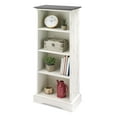 thumbnail image 2 of Whitmor 4-shelf Storage Cabinet-distressed White w/ Chestnut Top, 2 of 2