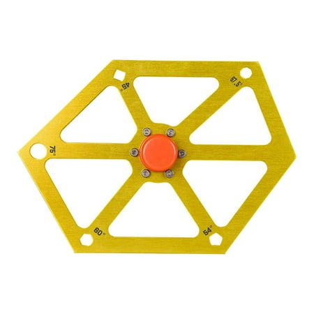 

Carpenter Goniometer Angle Hexagonal Protractor Measurements Tools - Golden