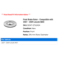 thumbnail image 2 of Front Brake Rotor - Compatible with 2007 - 2009 Lincoln MKX 2008, 2 of 2