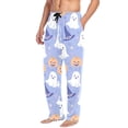 thumbnail image 2 of FORMRS Mens Pajama Pants with Pockets Sleepwear Lounge Bottoms Sizes S-2XL, Blue Halloween, 2 of 7