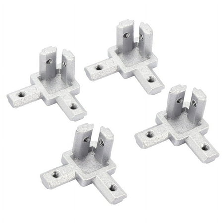 

3-Way End Corner Bracket Connector for T slot Aluminum Extrusion Profile 2020 series (Pack of 4 with screws)