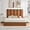 Brown, variant on Full Size Bed Frame with Lift Up Storage, 51" Tall Velvet-Like Upholstered Platform Bed with Vertical Panel Headboard, Hydraulic Storage, Wood Slat Support, No Box Spring Needed, Brown