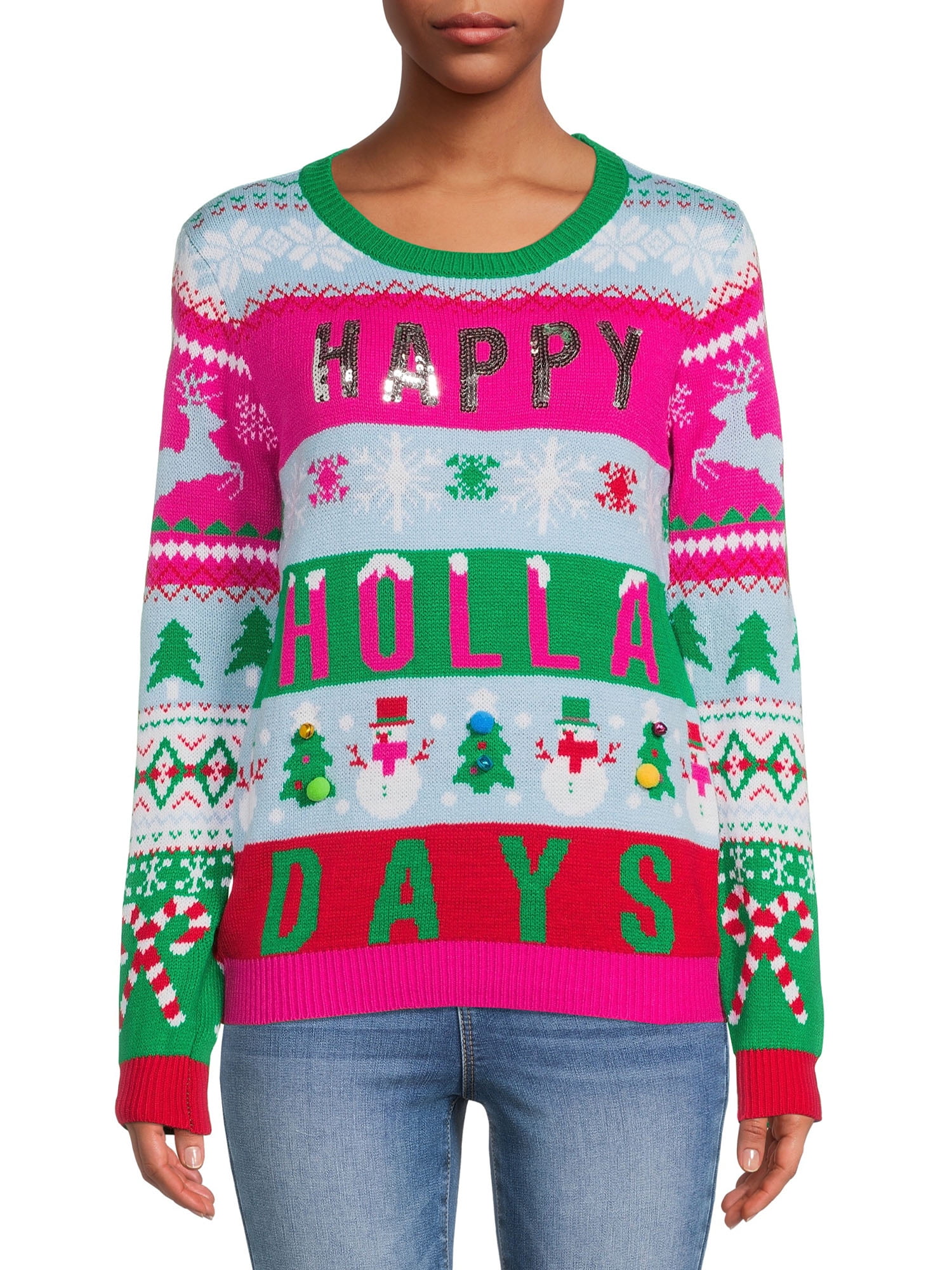 Walmart womens christmas sweatshirts Clearance