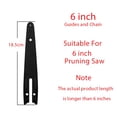 thumbnail image 2 of Yauxim Chainsaw Guide Bar 6 Inch Chain Guide Electric Chains Plate Guide Used for Registration and Pruning for Chainsaw Tools, 2 of 4