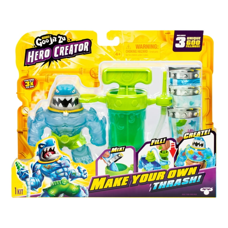 Heroes of Goo Jit Zu, Hero Creator Thrash, Fill & Create, Ages 4+