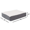 thumbnail image 4 of Cama ortopédica para perros PETMAKER de espuma viscoelástica de 2 capas, 20 x 15 cm, gris, 4 of 7