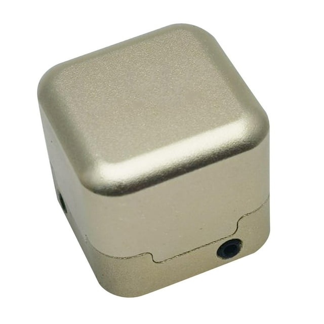 Colaxi Pool Chalk Holder Storage Box, Sturdy Practical Square Small Aluminum Alloy Billiard Chalk Carry Case, Billiards Accessories Gold