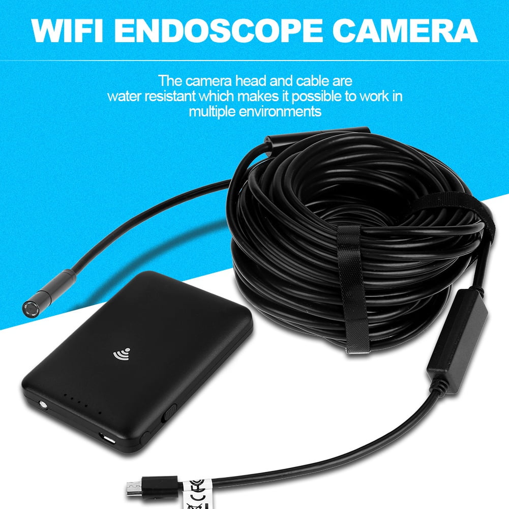 Rdeghly USB WiFi Endoscope, WIFI Endoscope Camera,15M HD USB WiFi