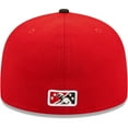 thumbnail image 4 of Men's New Era Red Hickory Crawdads Authentic Collection Team Home 59FIFTY Fitted Hat, 4 of 6