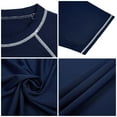 thumbnail image 5 of Weilanxin Swim Shirts Short Sleeve for Men Quick Dry Running UPF50+ Sun Protection Rash Guard Top BT3-NavyBlue M, 5 of 7