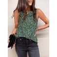 thumbnail image 3 of Womens Leopard Print Tank Tops Crewneck Sleeveless Summer Casual T-Shirts Blouses, 3 of 6