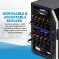 thumbnail image 4 of Newair Réfrigérateur à Vin Autonome 28 Bouteilles à Double Zone avec Compresseur en Acier Inoxydable, Supports Ajustables et Thermostat Numérique Extérieur, 4 of 13