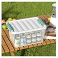 thumbnail image 6 of 20 Quart Storage Bins 4 Pack, Plastic Organizer Bins with Lids - Clear Latching Storage Containers for Home, Clothes, Toys, Books - 16.1 x 11.8 x 8.1 Inch, 6 of 7