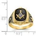 thumbnail image 5 of 14K Yellow Gold Ring Band Themed Only Men's 3 to 15 mm (tapered), Size 9, 5 of 5