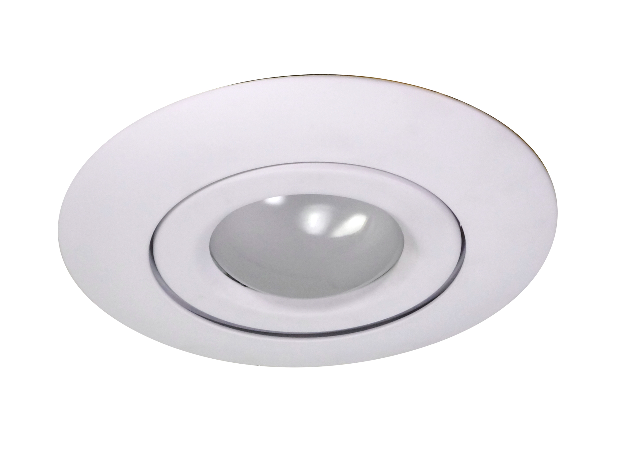 NICOR Lighting 6Inch Gimbal Ring Recessed Trims, White (17558WH