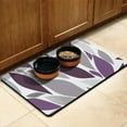 thumbnail image 2 of Boho Retro Floral Pet Feeding Mat-Abstract Art Pattern Absorbent Pet Placemat for Food and Water Bowl, with Waterproof Rubber Backing, Quick Dry Water Dispenser Mat for Dog and Cat (17"x30"), 2 of 5